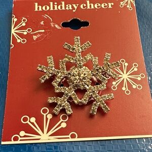 Christmas Snowflake Brooch